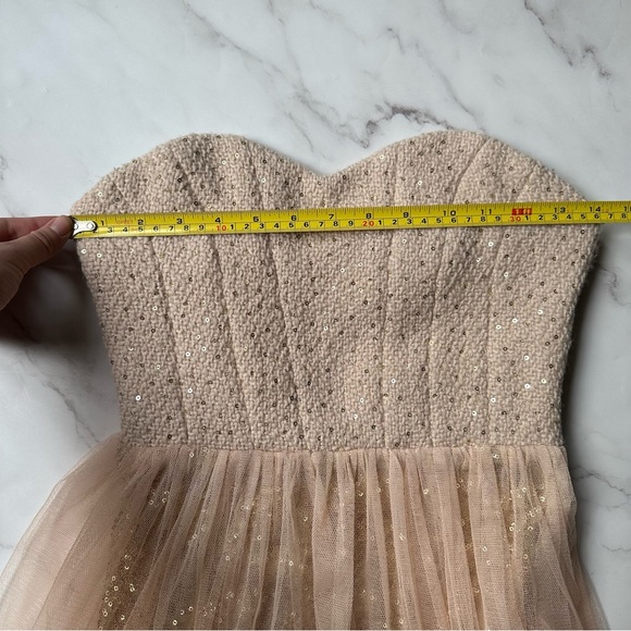 Mustard Seed Small Sequin and Tulle Strapless Sweetheart Dress - Picture 6 of 14